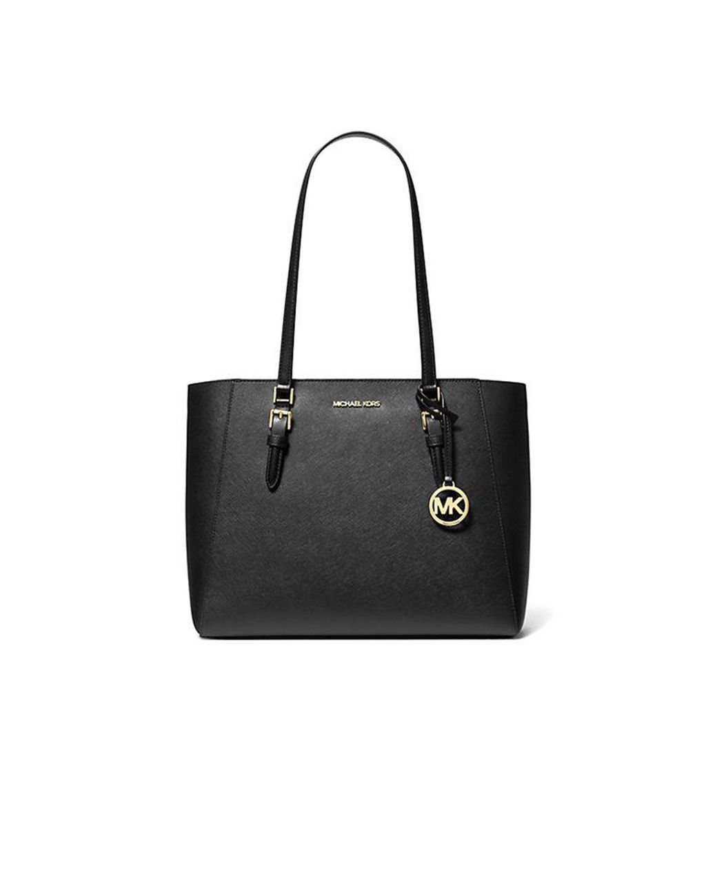Michael Kors Black Tote Bag 88.Coated Canvas Tote-Bags