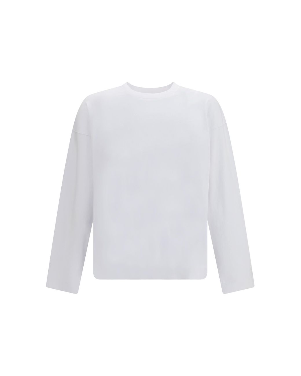 Dries Van Noten White T-Shirt Crewneck Long Sleeve Cotton T-Shirts for men