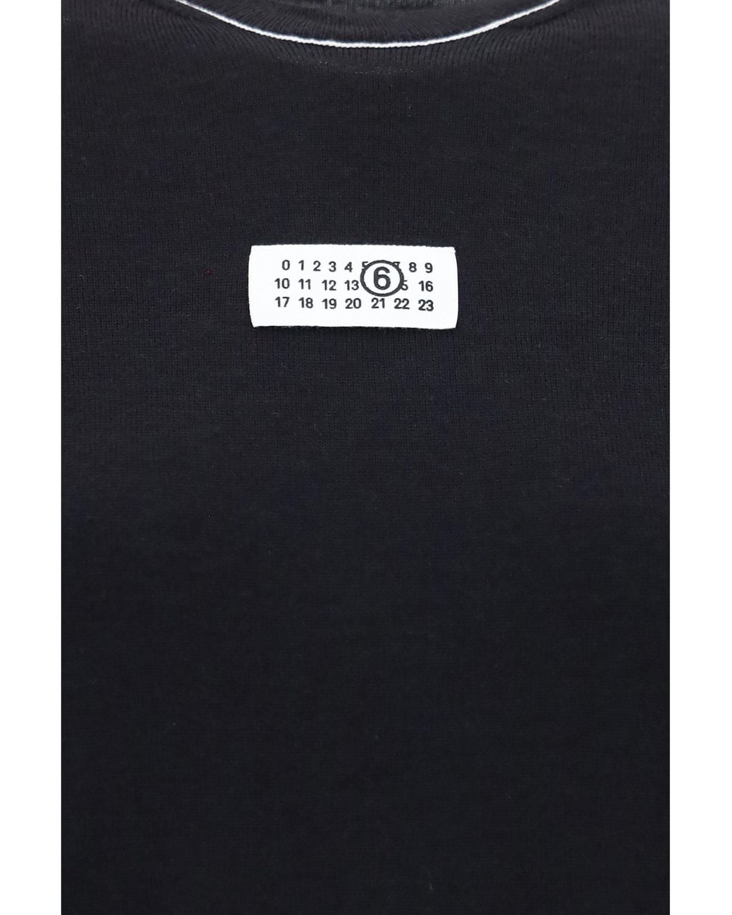 MM6 by Maison Margiela Blue T-Shirt Wool-Blend Merino Wool (Ovis Aries) Knitwear