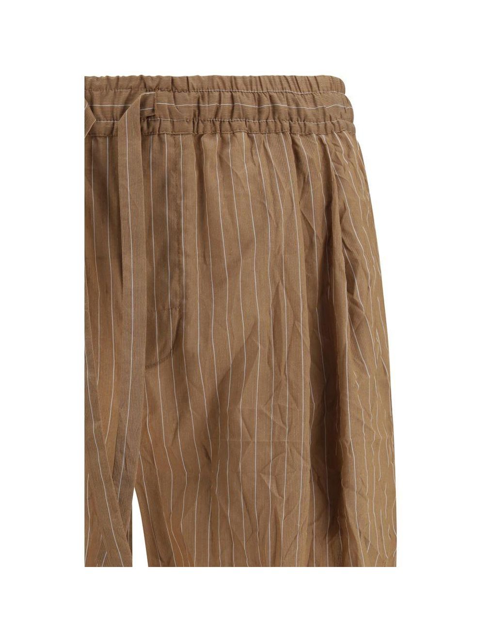 Dolce & Gabbana Brown Linen Casual Pants for men