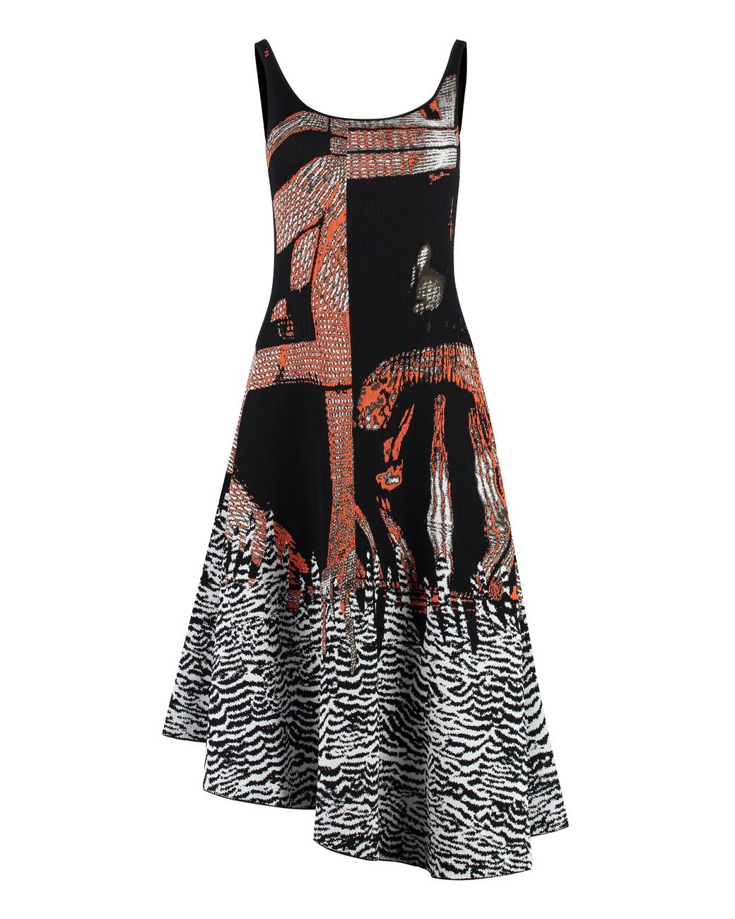 Bottega Veneta White Jacquard Dress With Open Back For