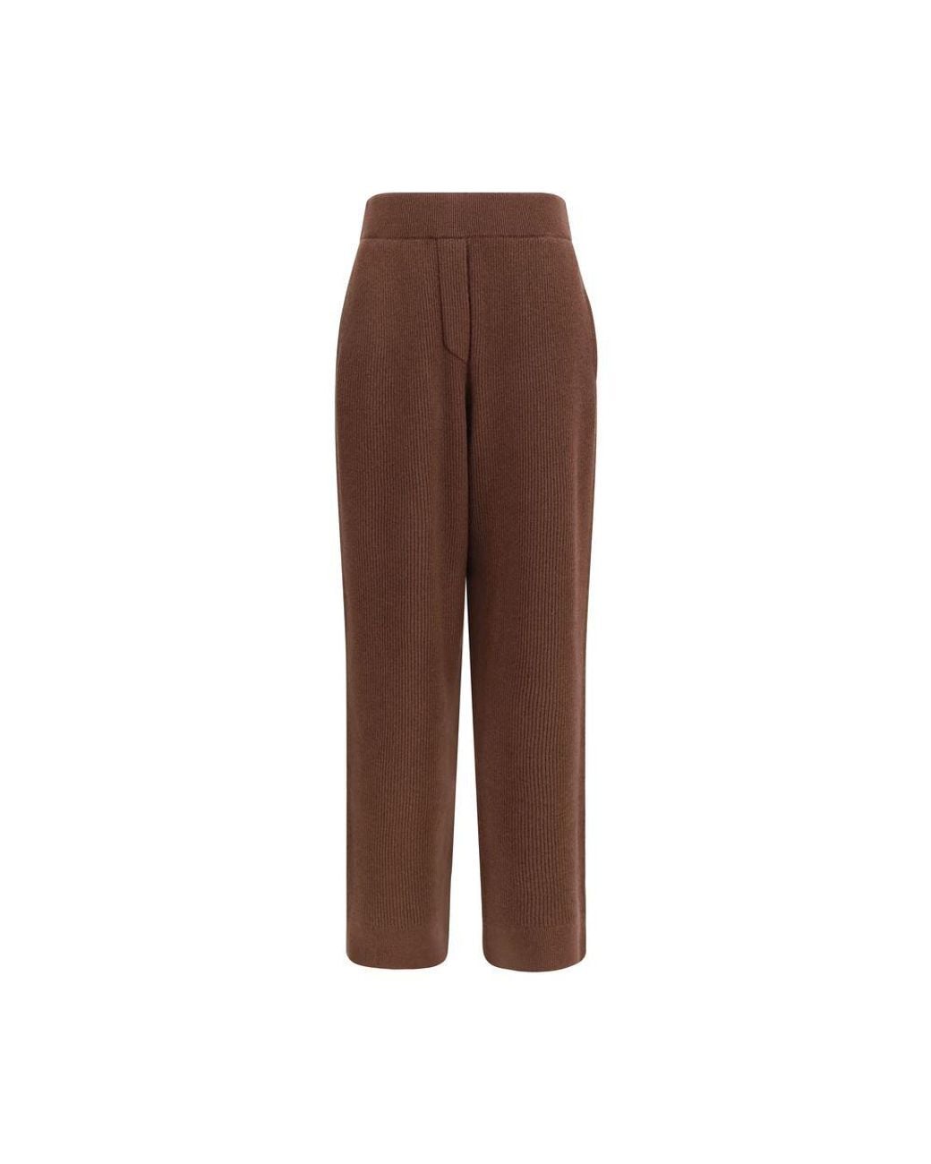 Brunello Cucinelli Brown Cashmere Casual Pants