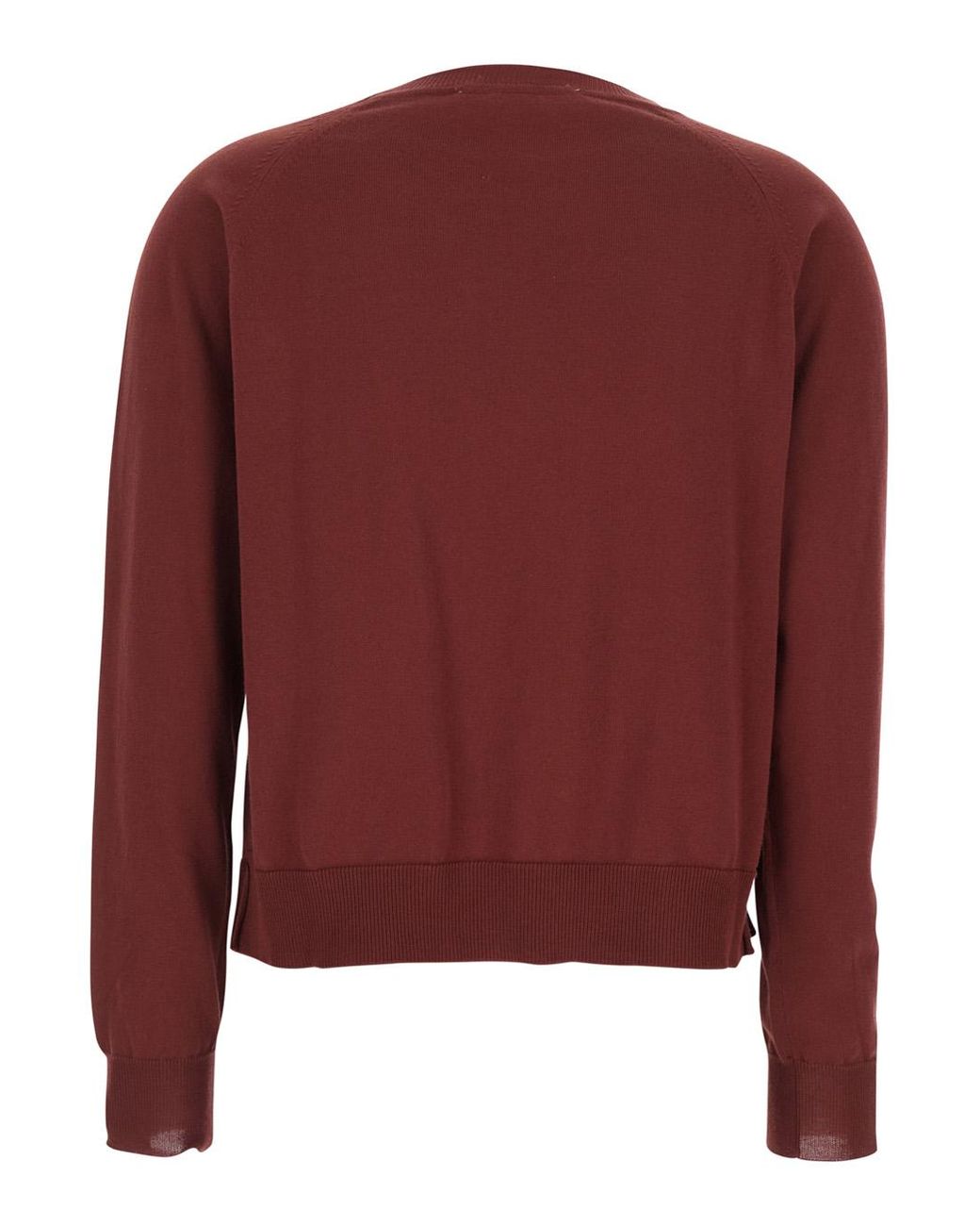 Jucca Red Cotton Round Neck Pull Jersey