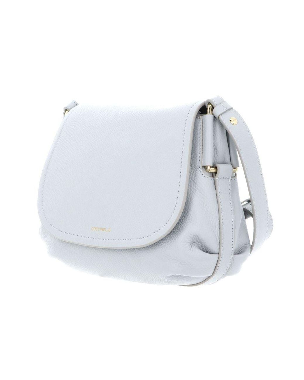 Coccinelle White Crossbody Bag Cowhide Leather