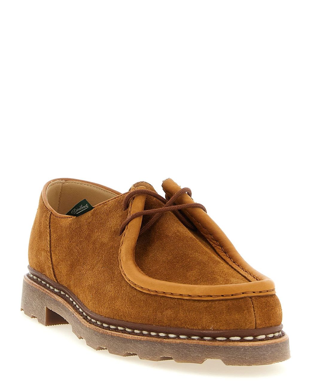 Paraboot Brown 'Michael' Derby Shoes for men