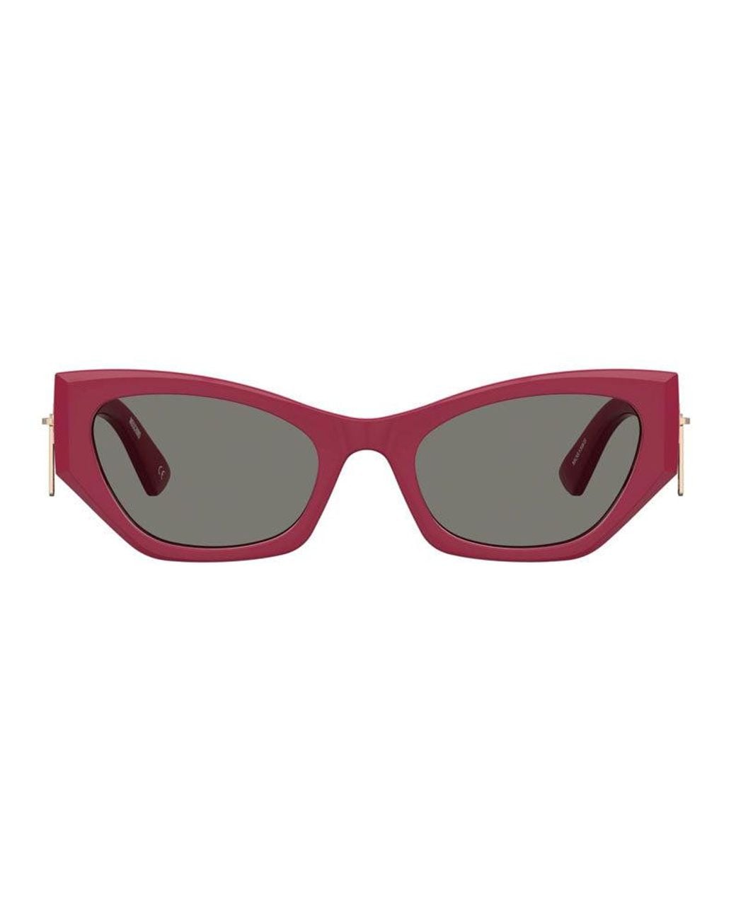 Moschino Red Mini Cat-Eye Sunglasses