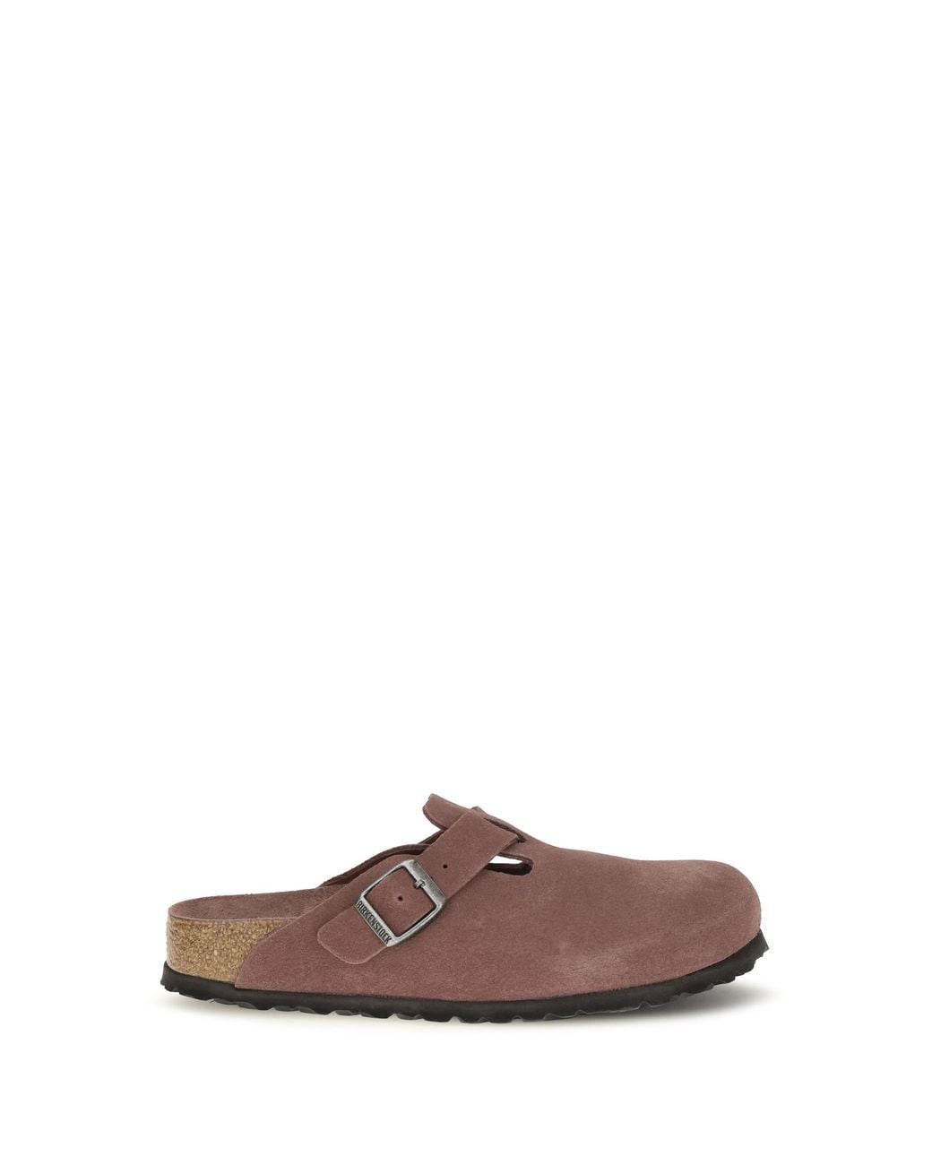Birkenstock Brown Mules Boston Suede Upper: Suede; Sole: Rubber Sandal