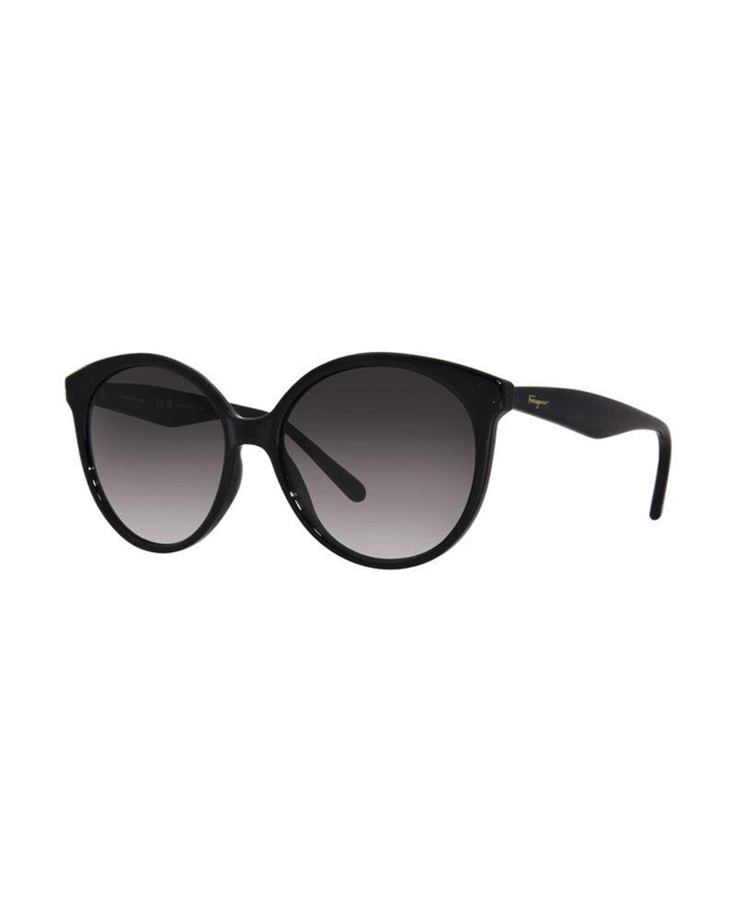 Ferragamo Black Sunglasses Rectangle Full Rim, Frame And Gradient Lens Sf1071S001