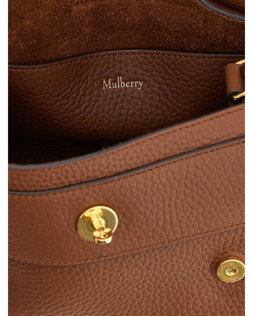 Mulberry Brown Handbag Alexa Mini With Turn Lock