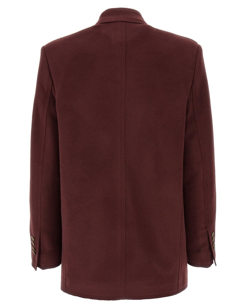 Etro Purple Double-Breasted Blazer Blazers