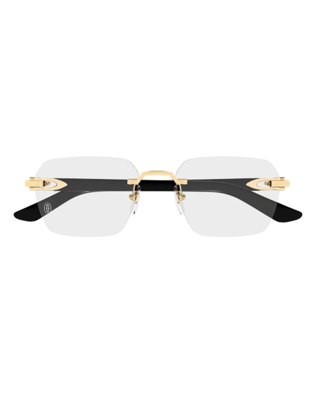 Cartier Multicolor Cartier Eyewear Ct0623O001 Rimless-Plated Eyeglasses for men