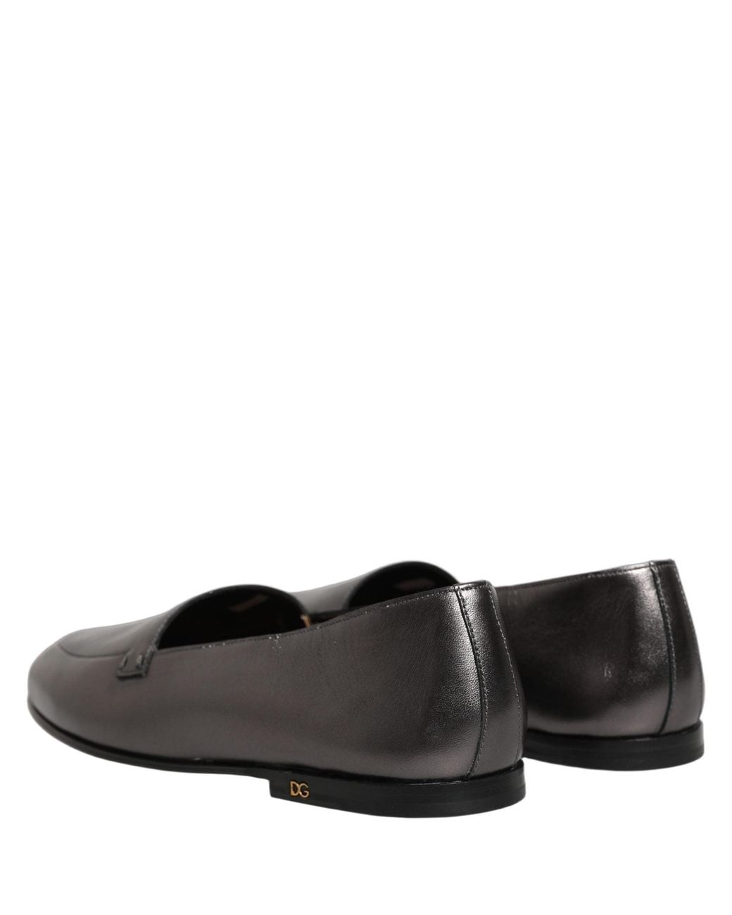 Dolce & Gabbana Brown Dolce & Gabbana Logo Leather Loafer for men