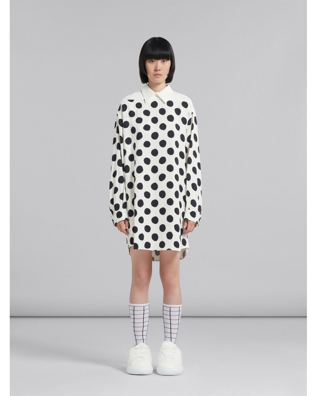 Marni White Fibres Casual Dress