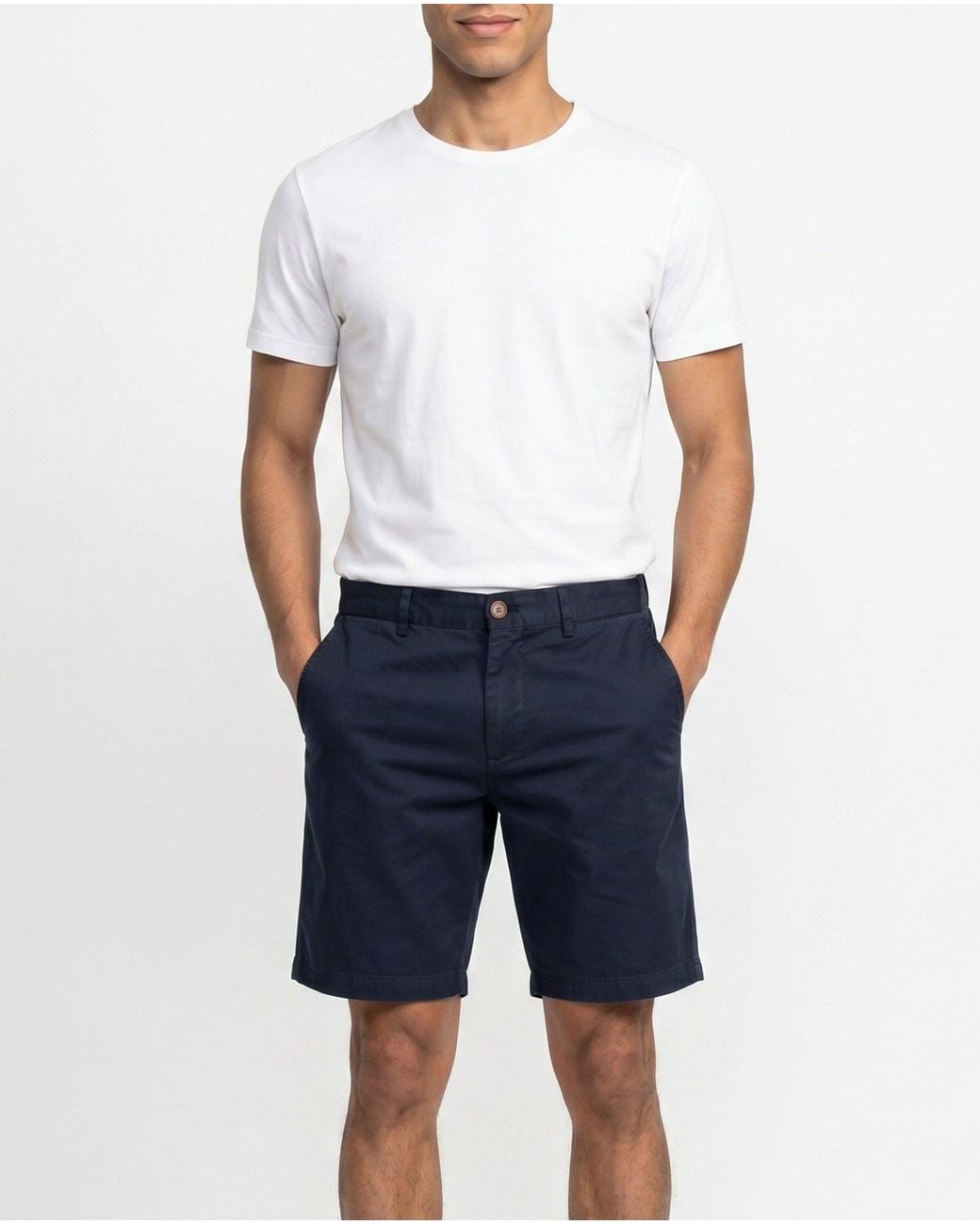 Brunello Cucinelli Blue Tailored Cotton Shorts for men