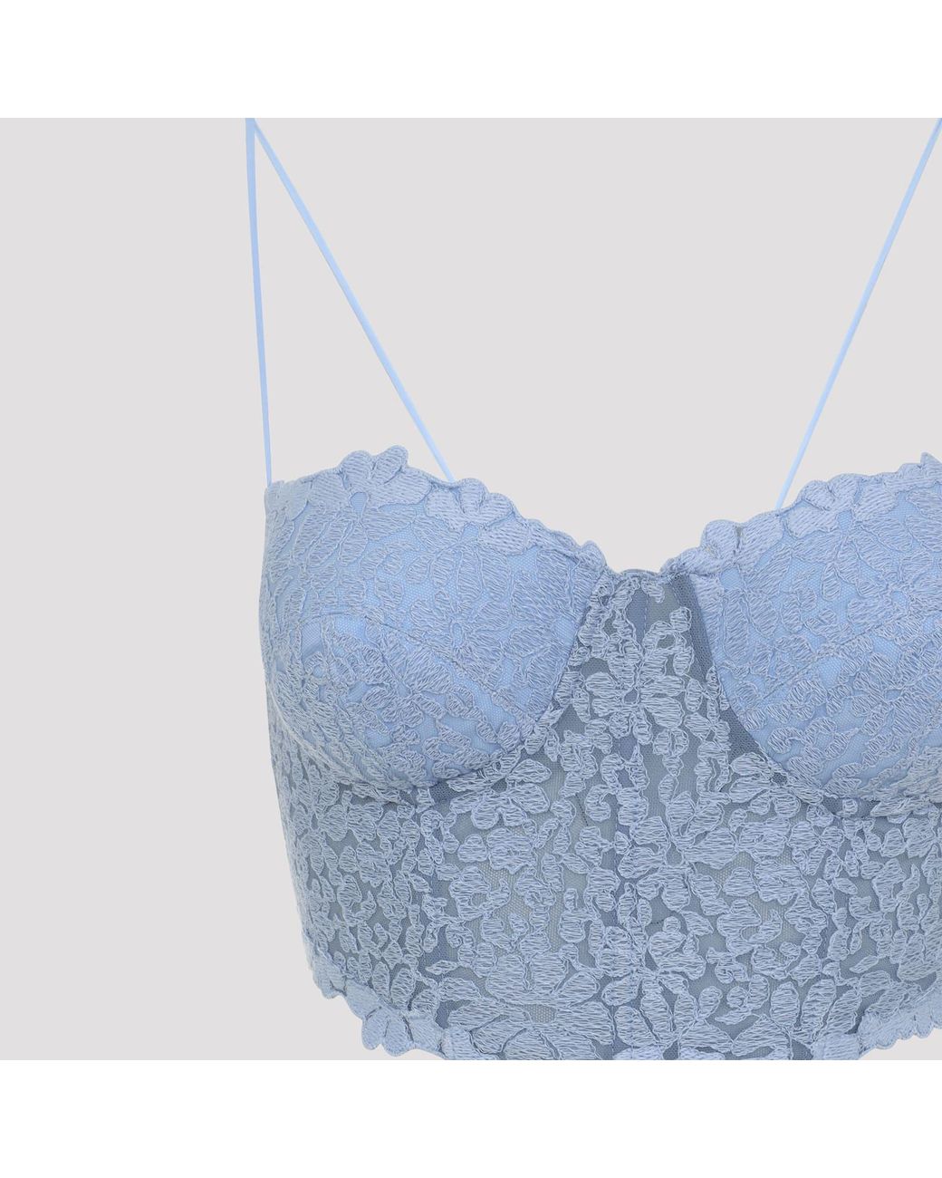 Ermanno Scervino Blue Bustier Top