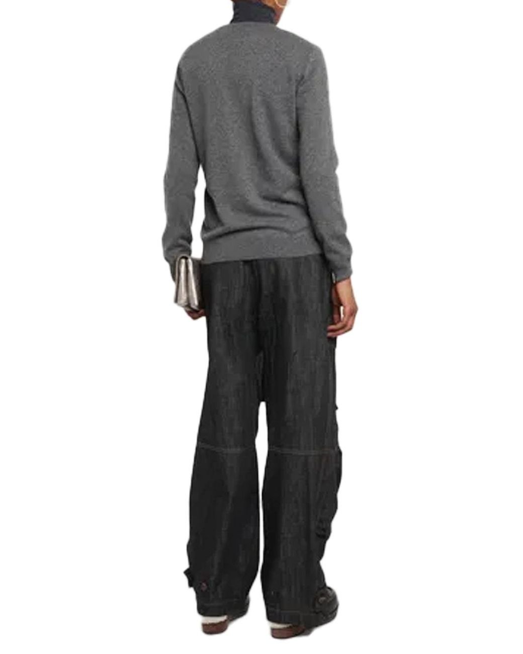 Brunello Cucinelli Gray Cashmere Sweater