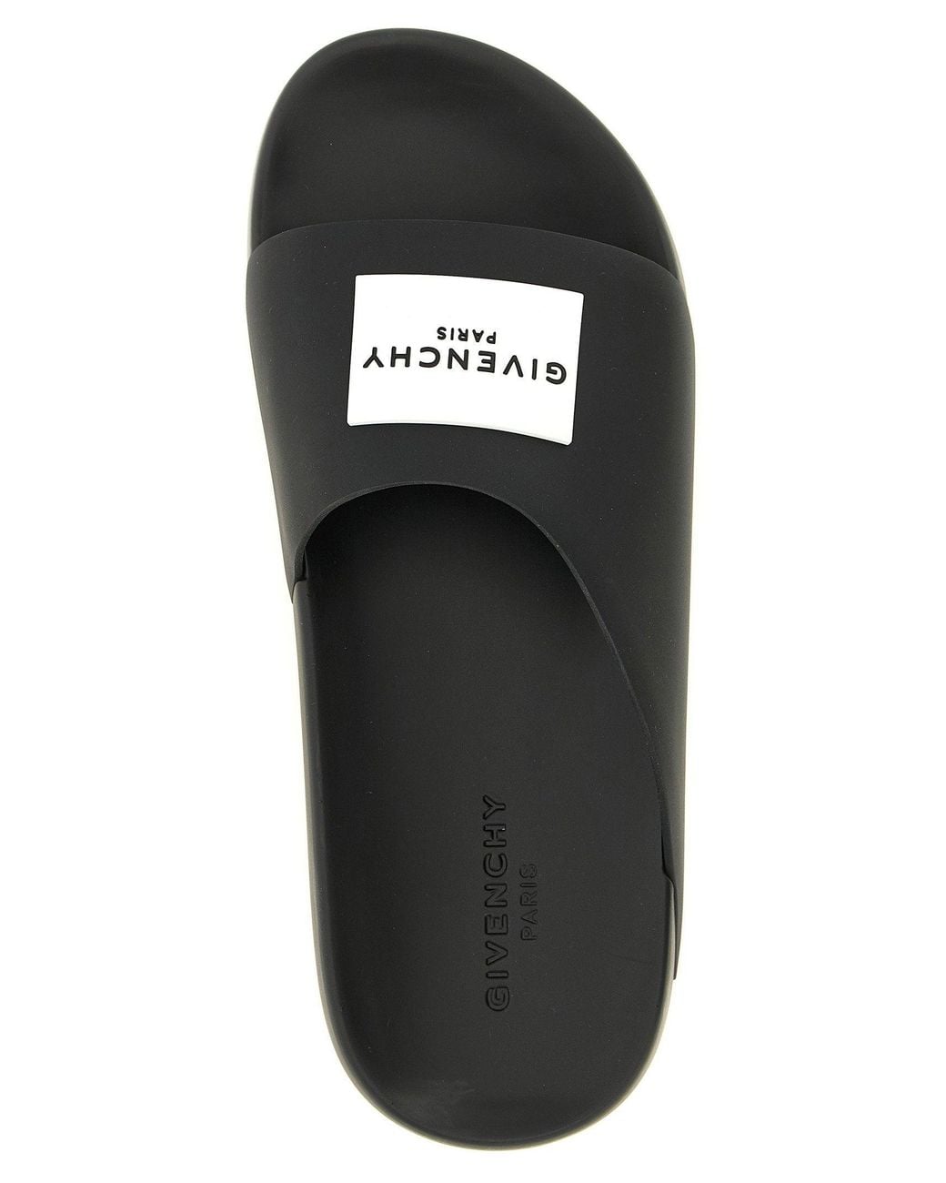 Givenchy Black Label Logo Rubber Slide