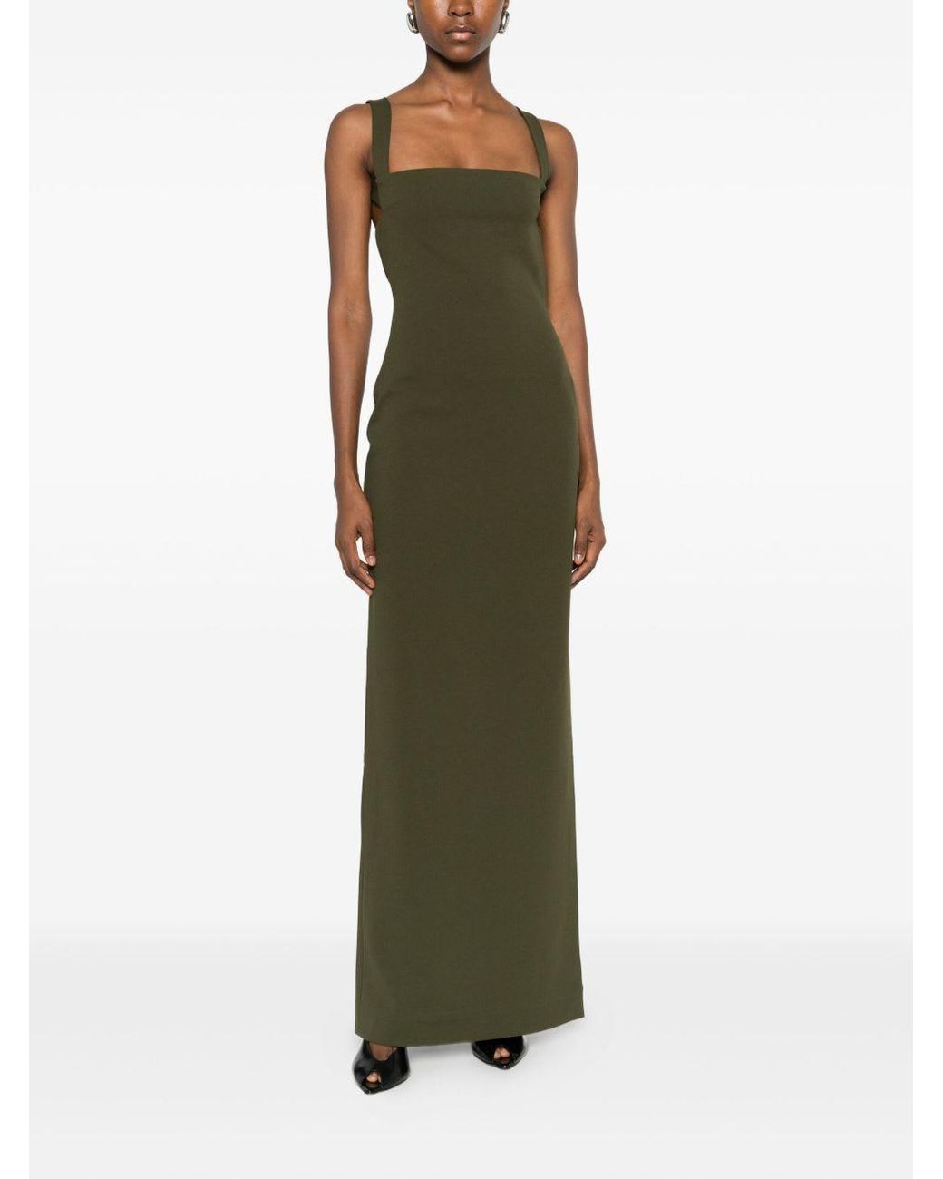 Solace London Joni Maxi Dress in Green | Lyst