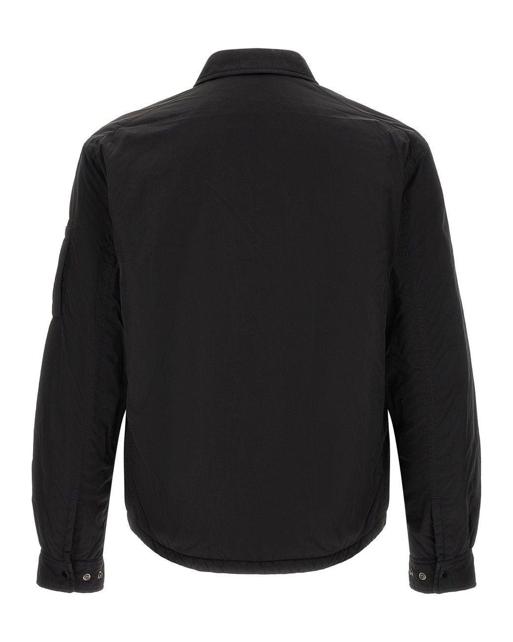 C P Company Black Chrome-R Padded Technical Overshirt for men
