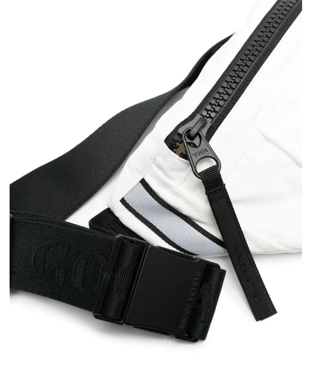 Canada Goose Women Black Canada Goose Logo Patch Belt Bag Accessories