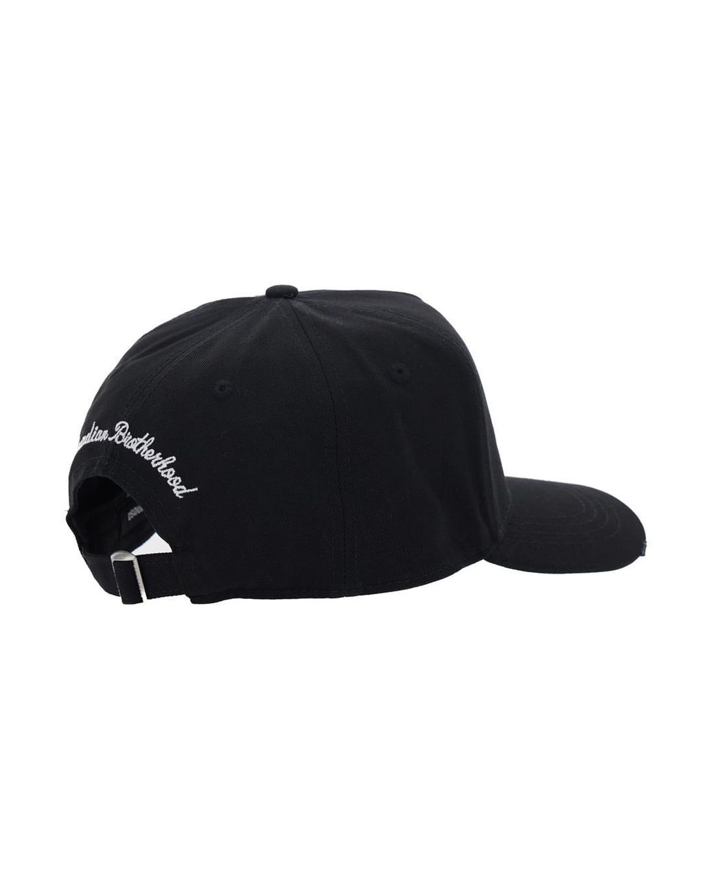DSquared² Black Baseball Cap With Logo Lettering On The Front for men