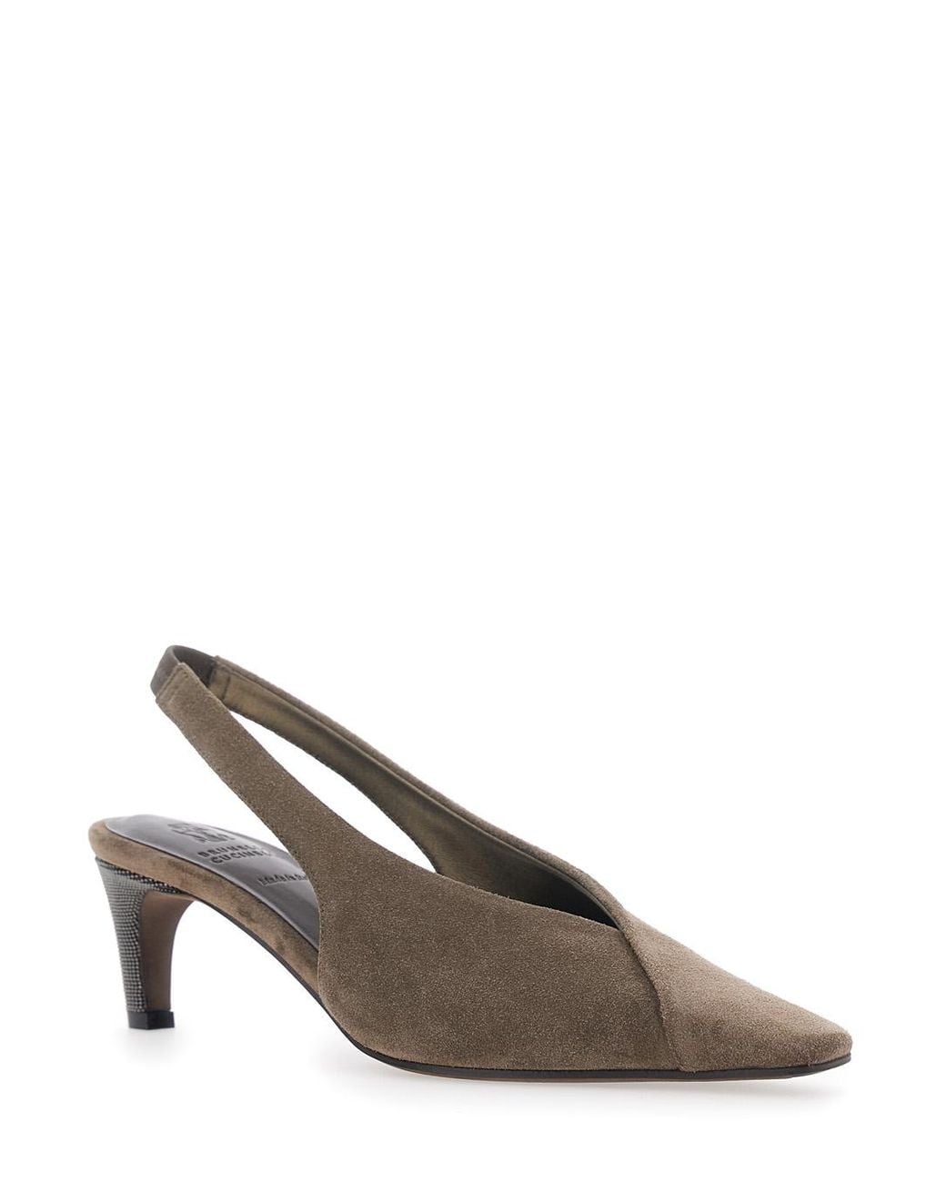 Brunello Cucinelli Brown High Heels Calf Leather