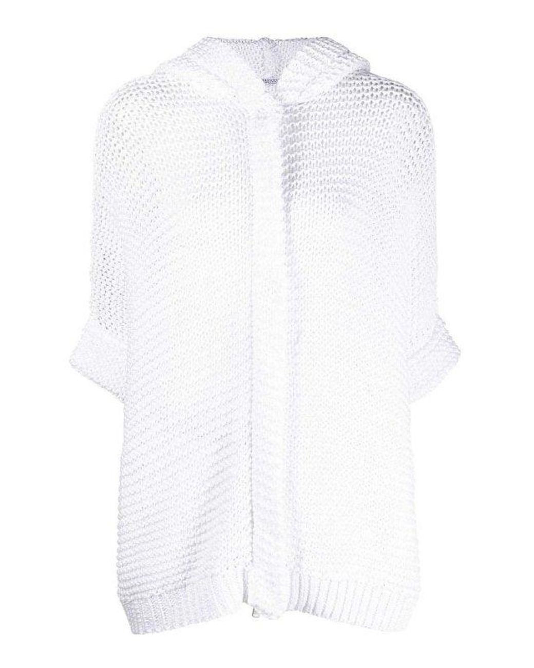 Brunello Cucinelli White Cotton Shell Jacket