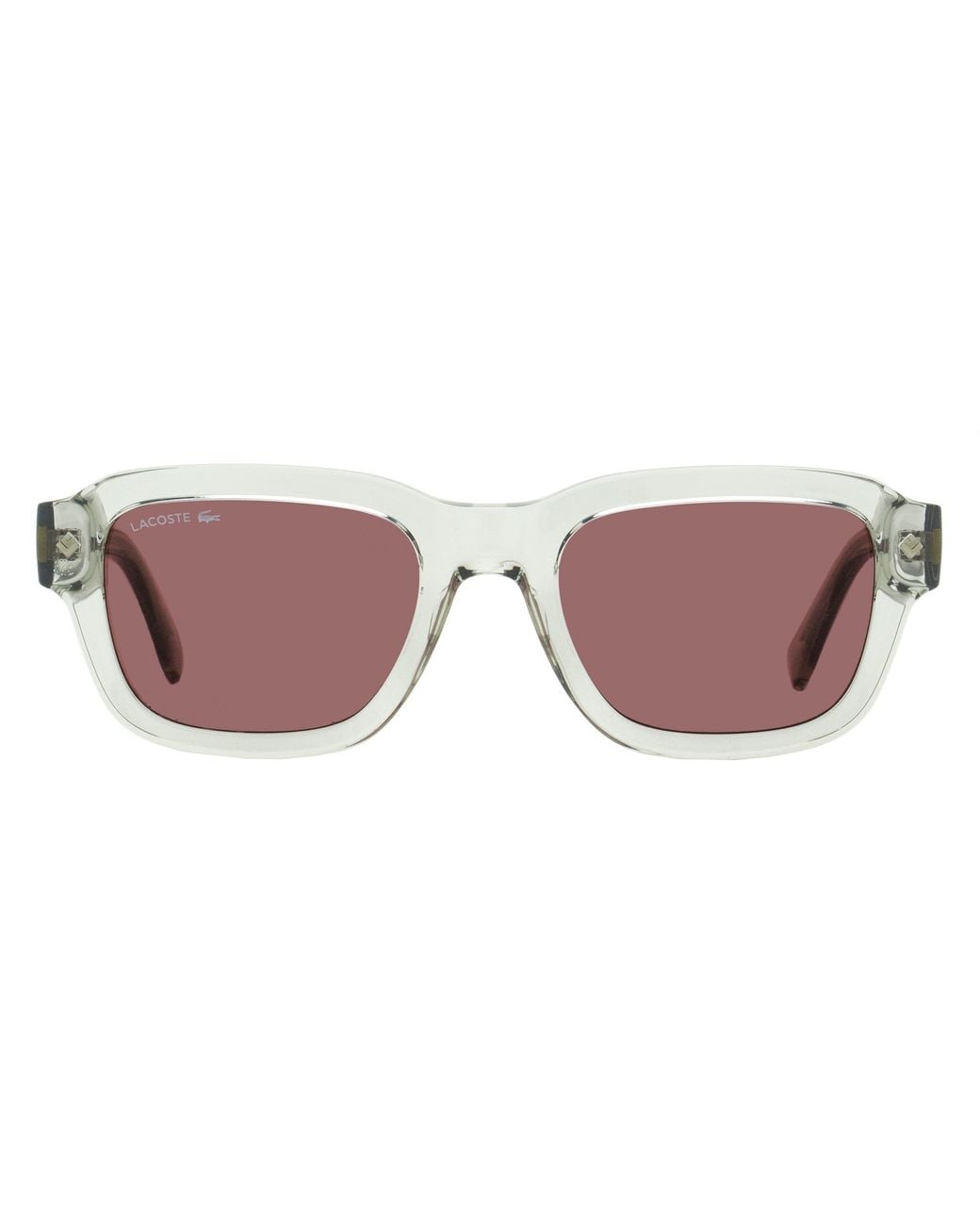 Lacoste Black L.12.12 Trim Rectangular Sunglasses L6048S 038 51Mm Plastic (Injected/Acetate)