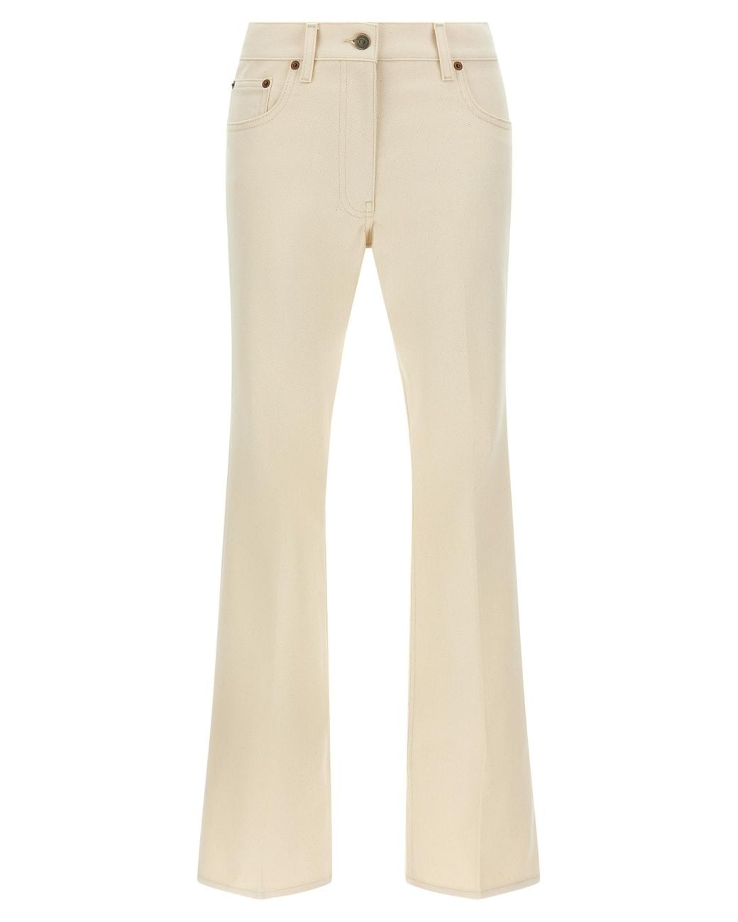 Valentino Garavani Natural Jeans Vgold Cotton