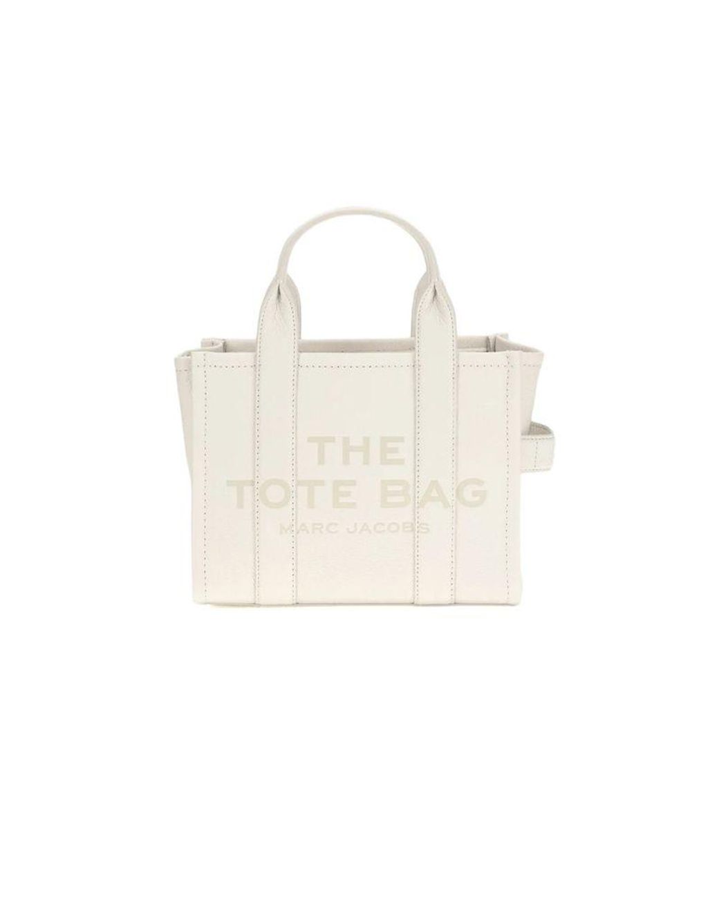 Marc Jacobs White Tote Bag Cow Leather Tote-Bags