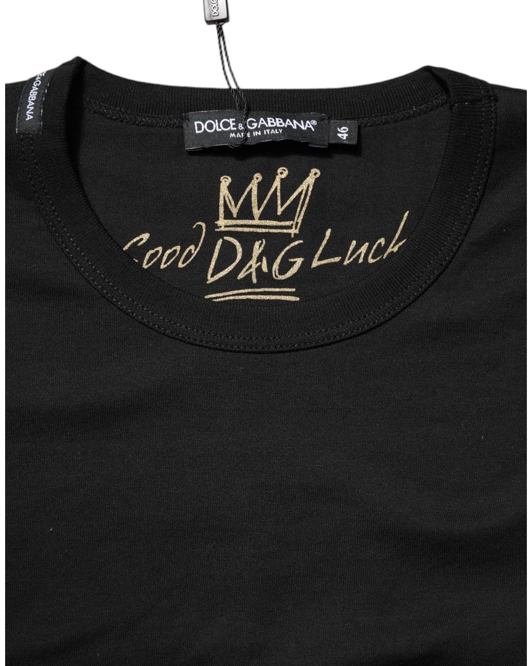 Dolce & Gabbana Black Essential Short Sleeve Tee