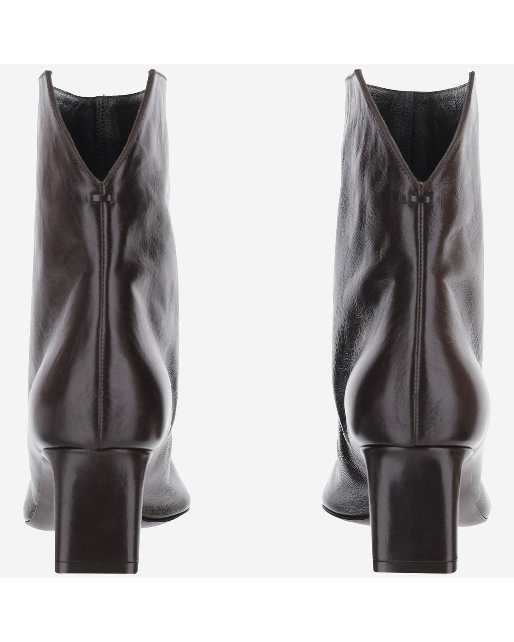 Khaite Black The Marfa Leather Boots Calf