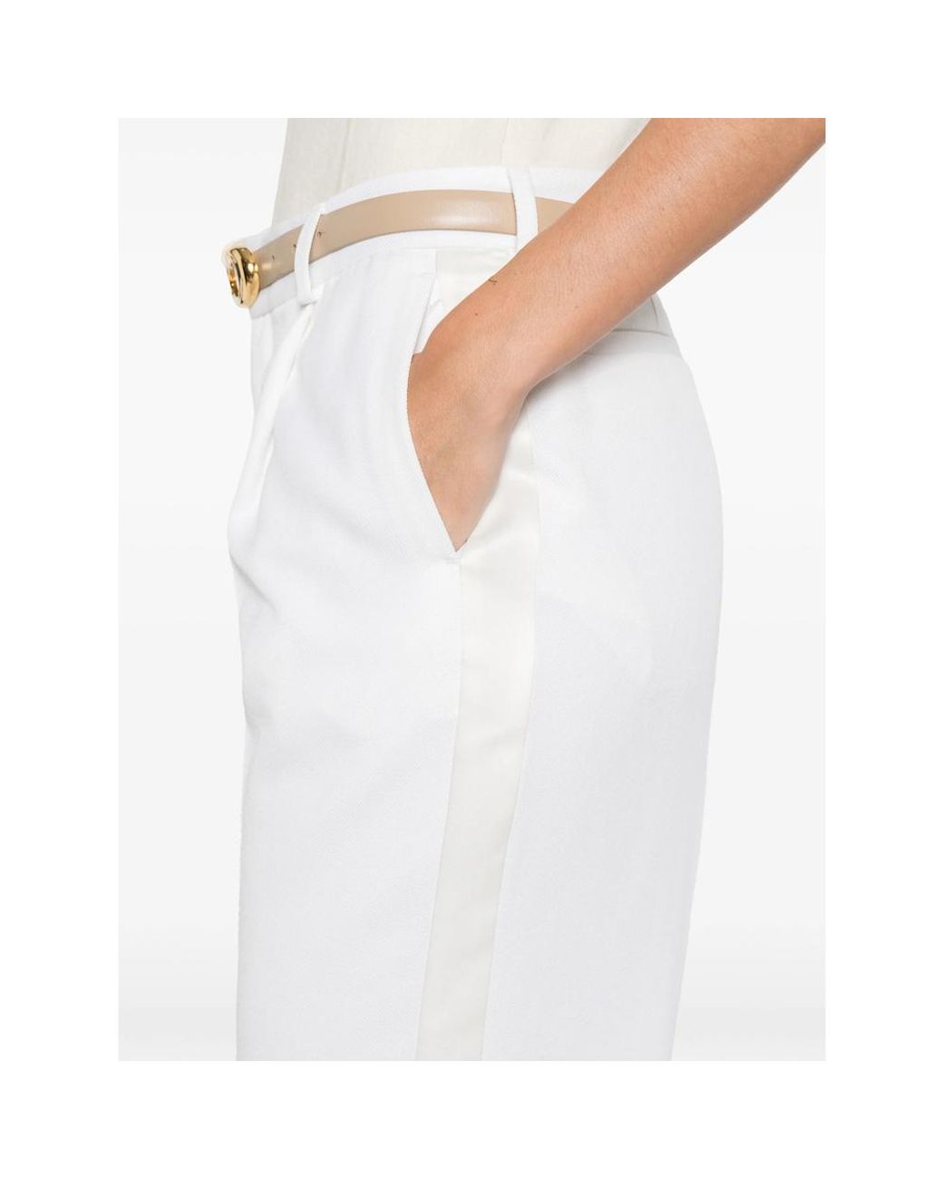 Victoria Beckham White Pants Neutral