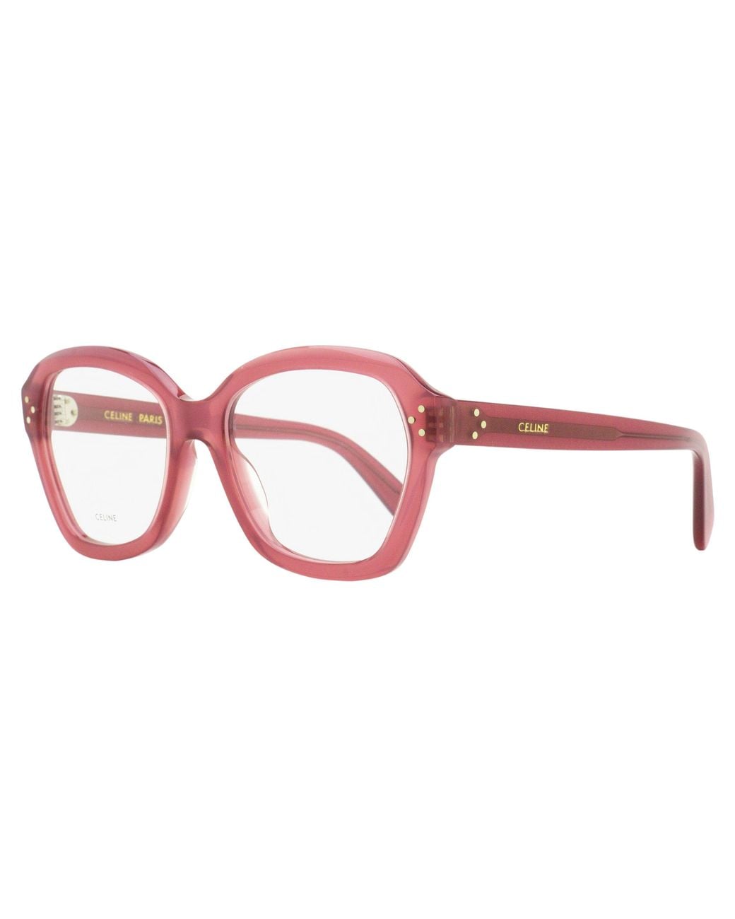 Céline Black Geometric Butterfly Eyeglasses Cl50100I 081 54Mm Plastic (Acetate)