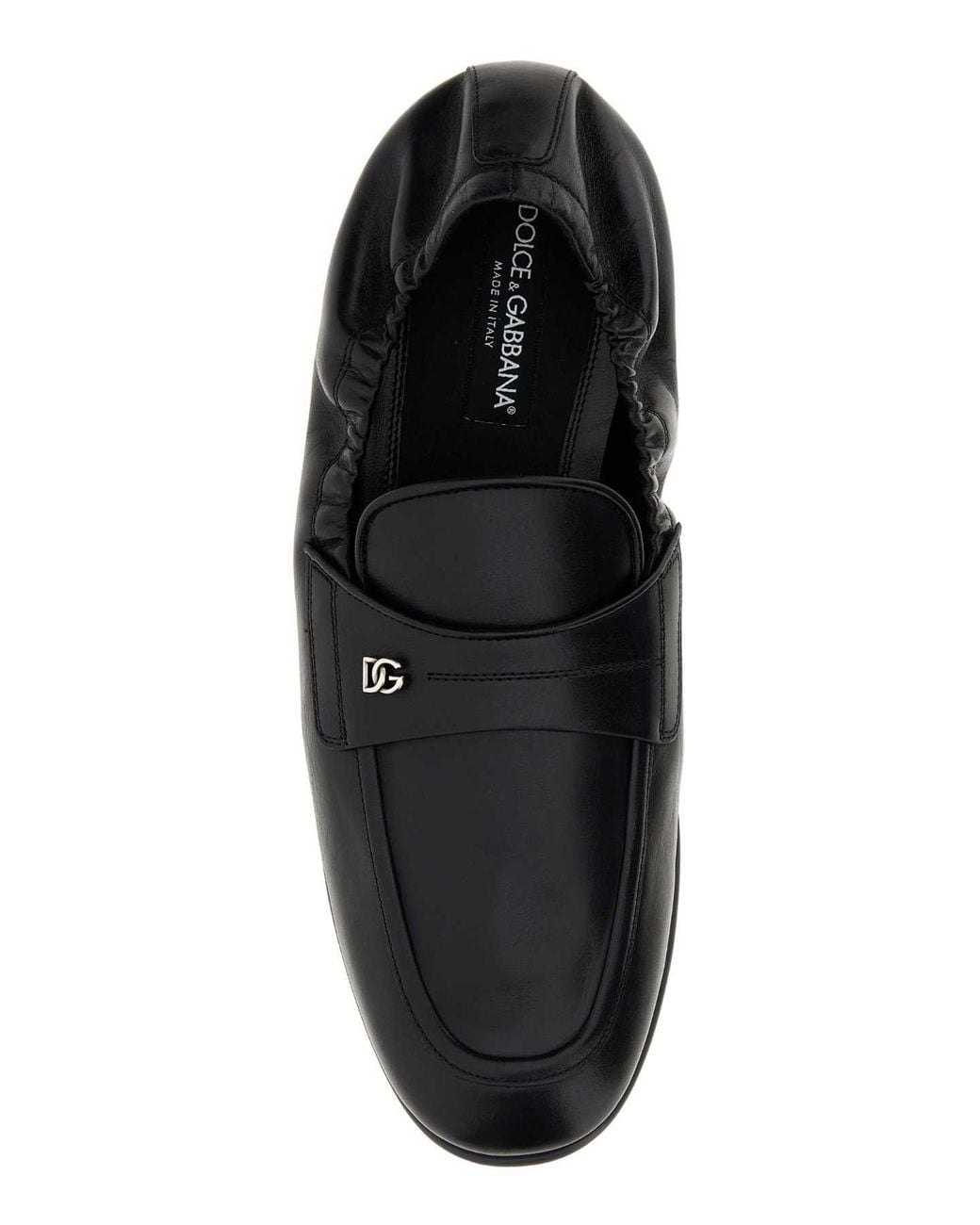 Dolce & Gabbana Black Dolce & Gabbana Leather Loafers for men