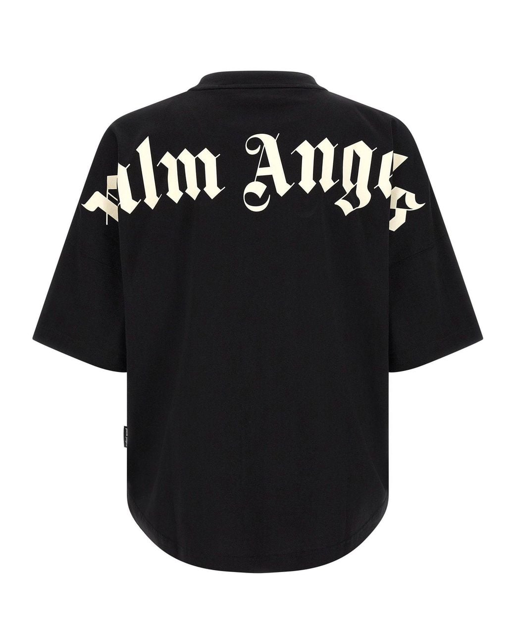 Palm Angels Black Logo-Print Oversized T-Shirt for men