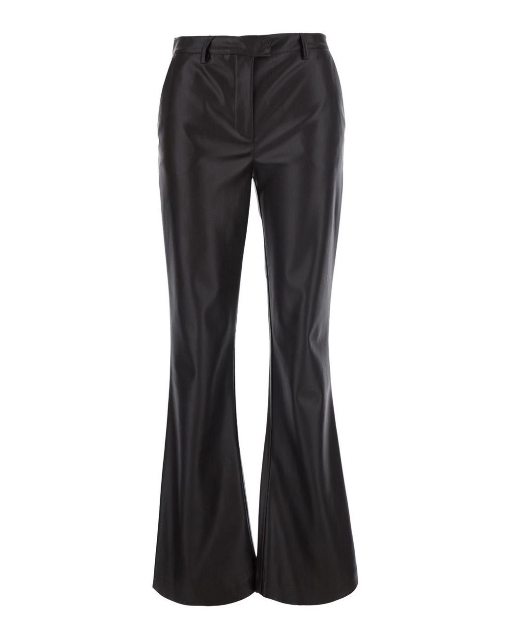 Le Plain Black Trousers Ecoleather