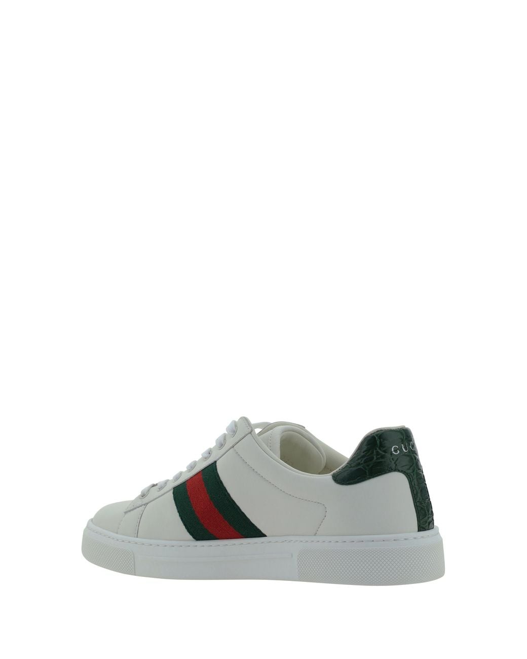 Gucci White Leather Sneakers