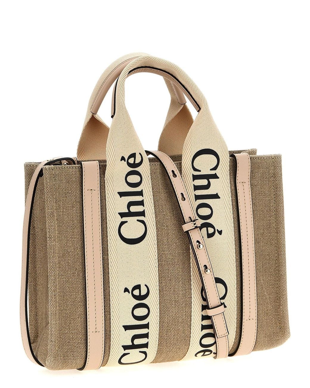 Chloé Natural Woody Tote Bag