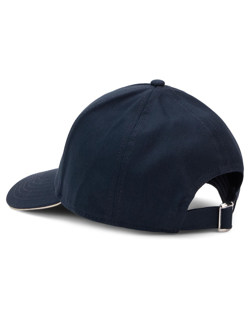 Moncler Blue Cotton Baseball Cap With Curved Visor Hat for men