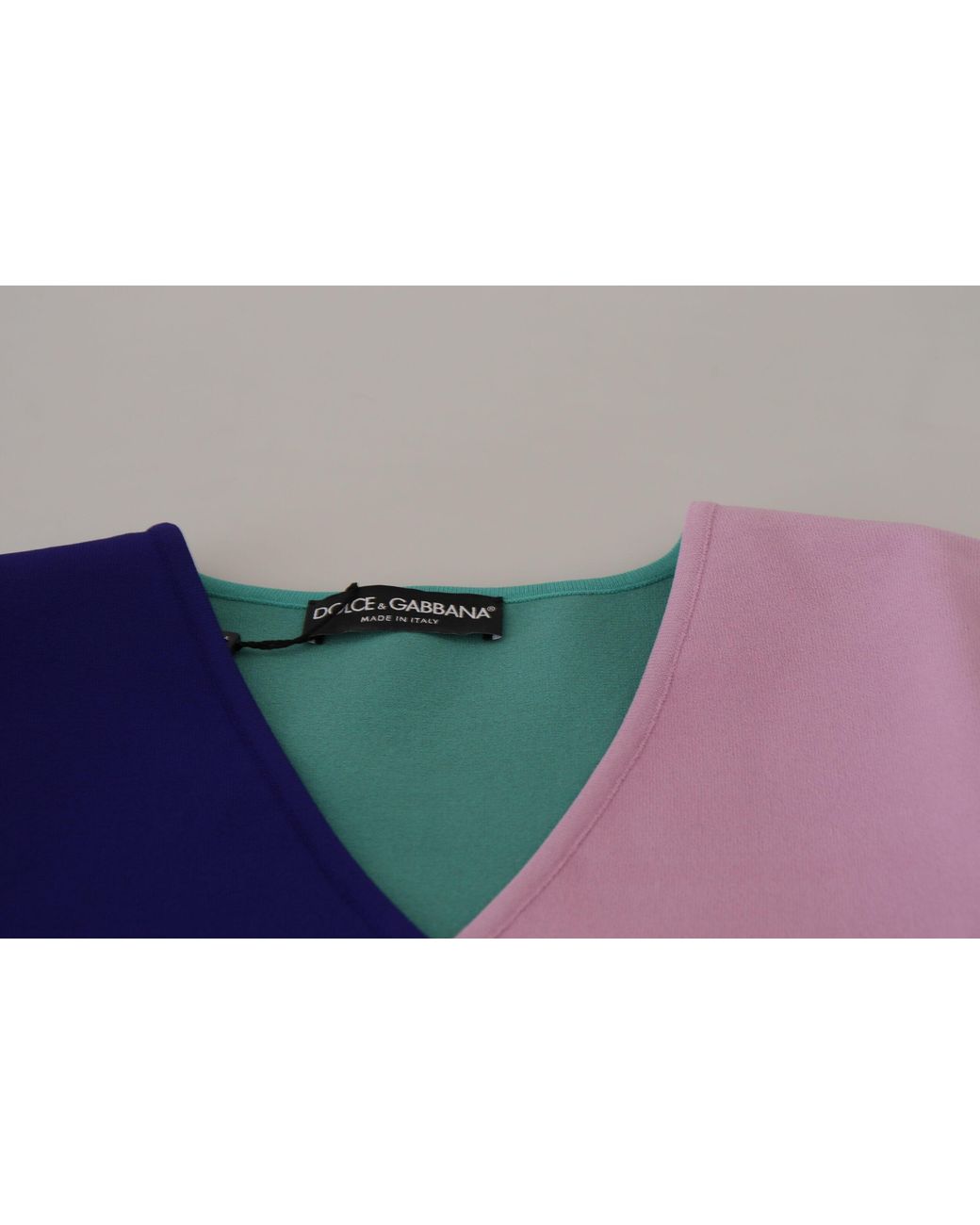 Dolce & Gabbana Purple V-neck Long Sleeves Sweater Viscose