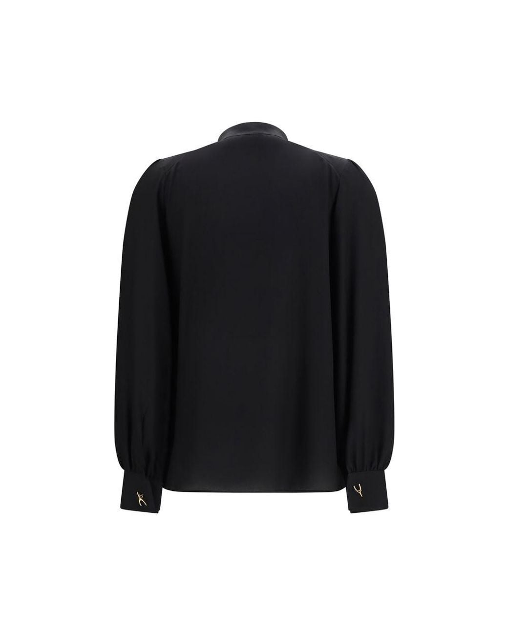 McQueen Black Silk Blouse