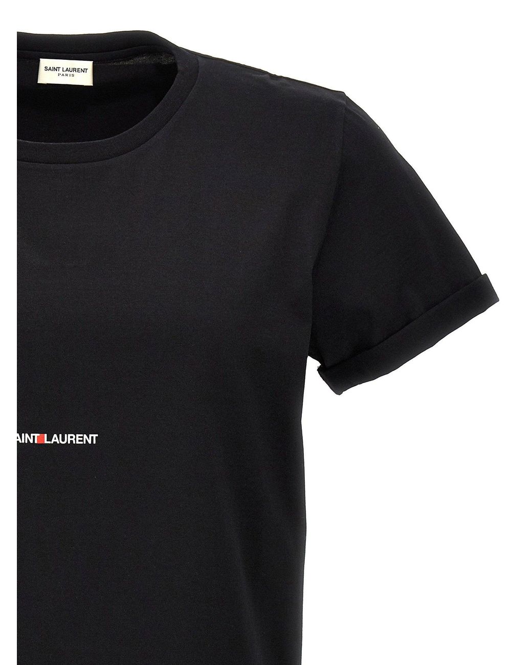 Saint Laurent Black Rive Gauche T-Shirt for men