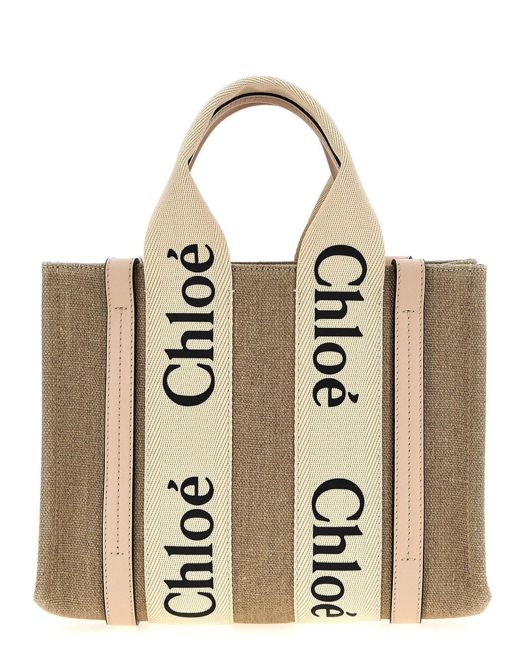 Chloé Natural Woody Tote Bag