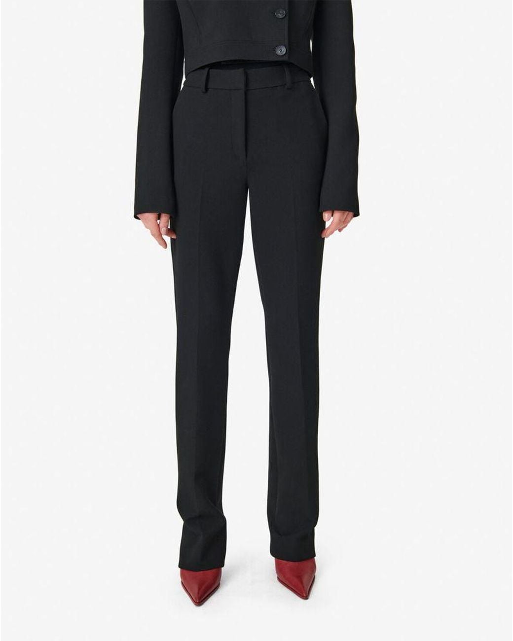 IRO Black Iro Tailored Wool Trousers