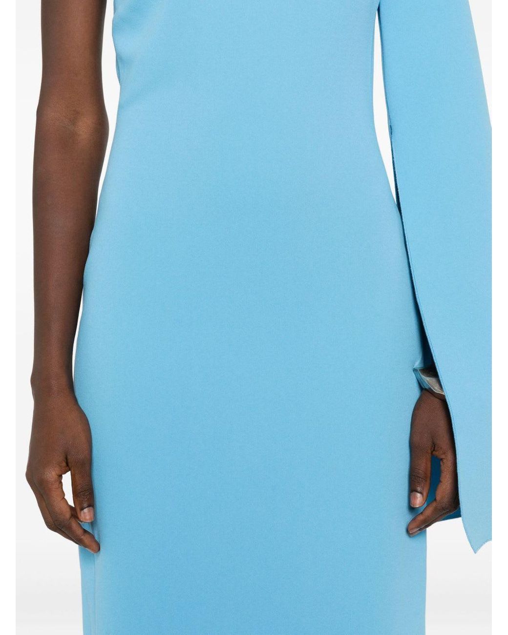 Solace London Blue Alina Midi Dress