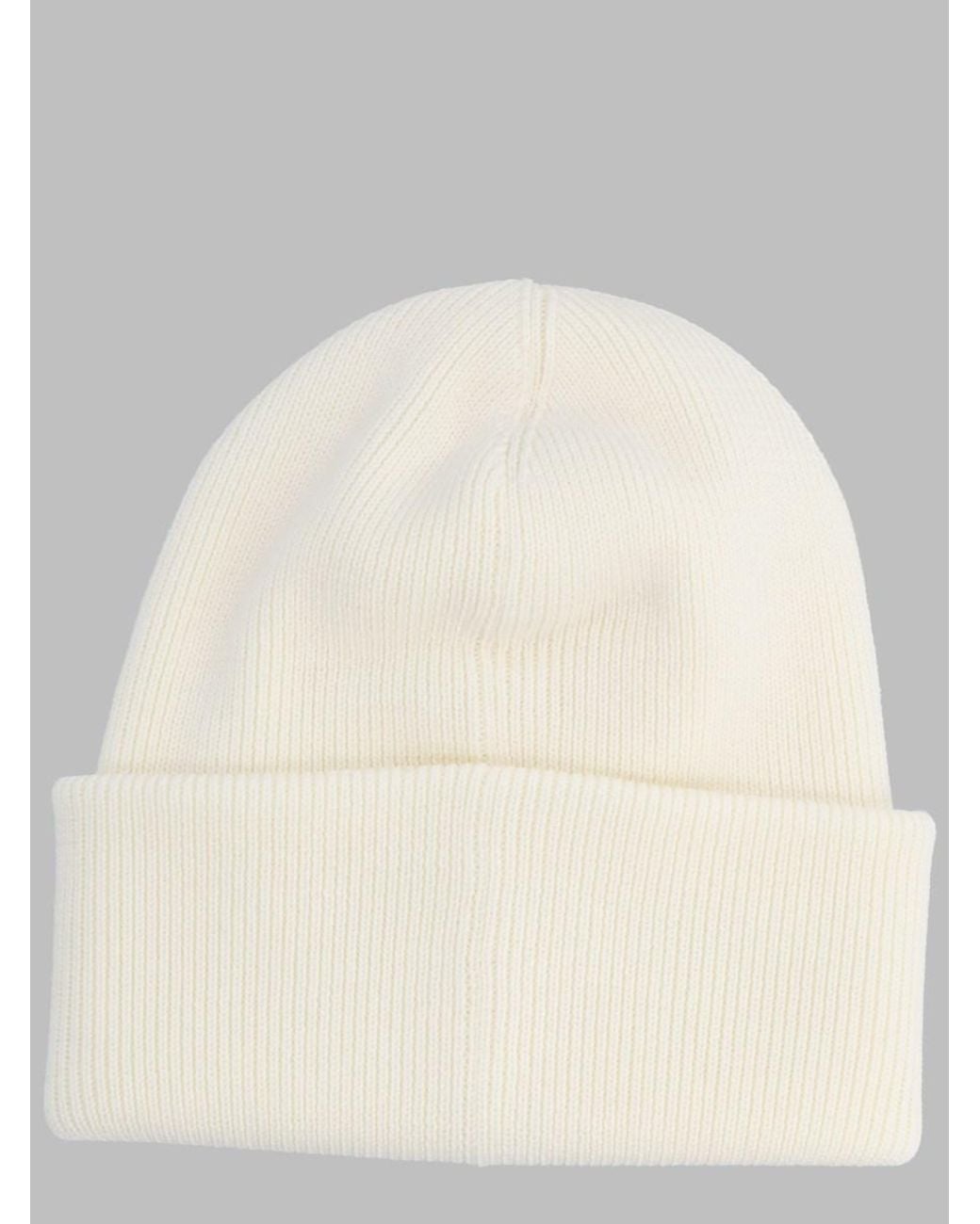 Canada Goose White Wool Beanie Arctic Hat