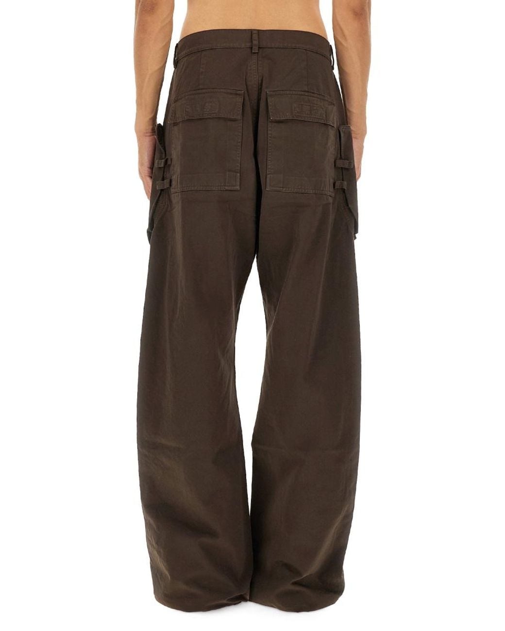 Rick Owens Brown Rick Owens Drkshdw Cotton Cargo Pants for men