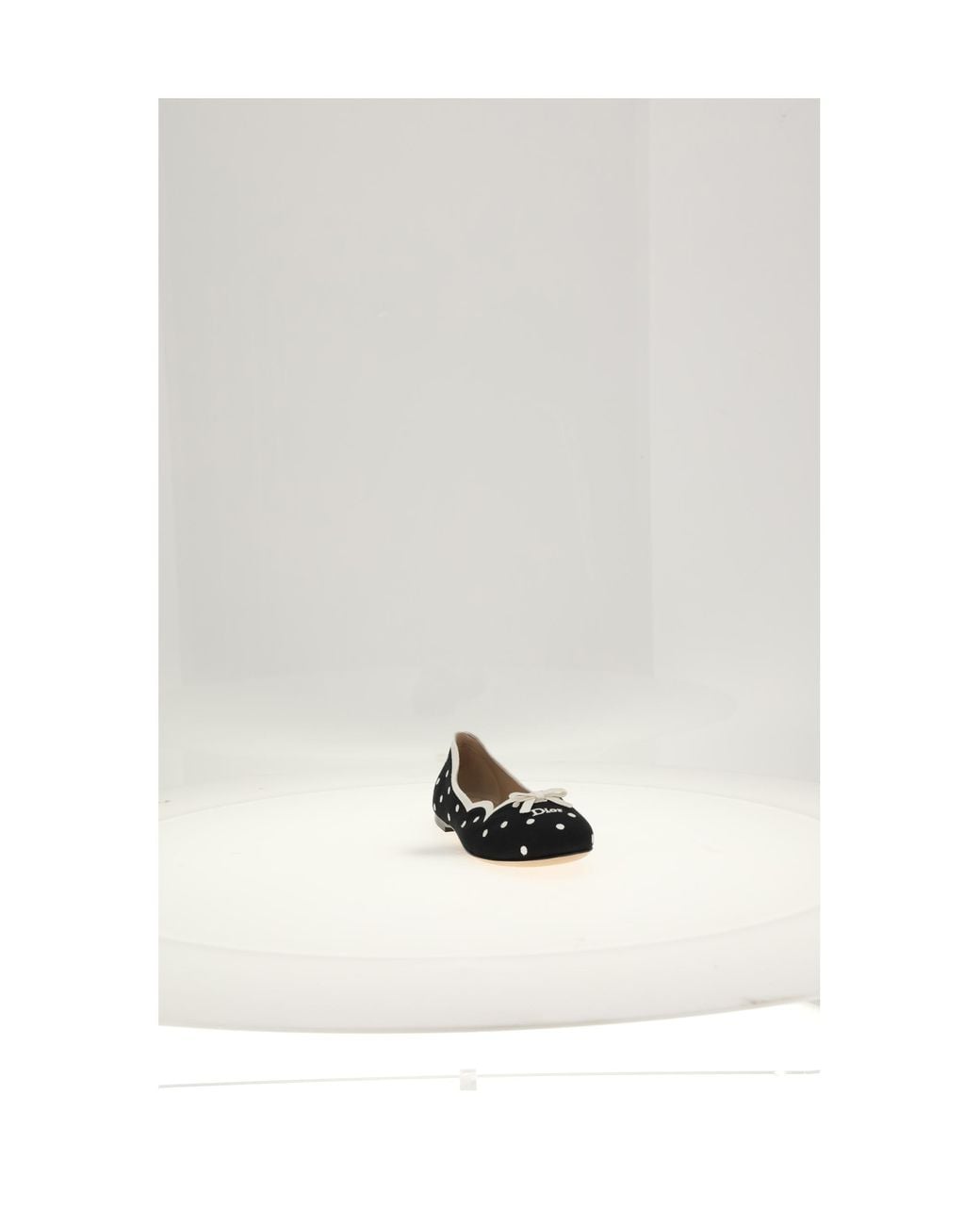 Dior White Ballerina Flats Point Desprit-Off- Shoes