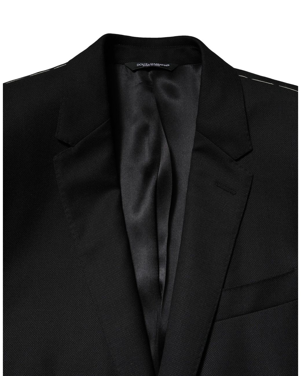 Dolce & Gabbana Black Blue Martini Wool Formal 2 Piece Suit for men